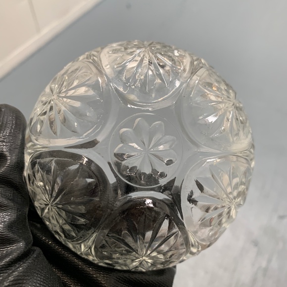 Vintage Cut Glass Decorative Bowl Catchall Tray Dish Candy Jewelry Crystal Keys - Picture 2 of 6